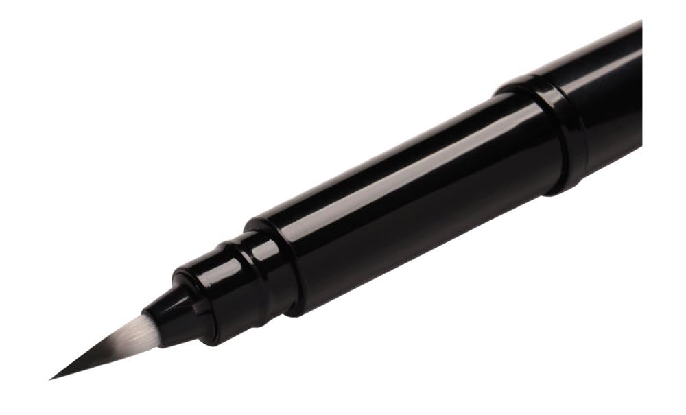 pentel-pocket-brush-pennello-fusto-nero-inchiostro-nero-2-ricariche image 4