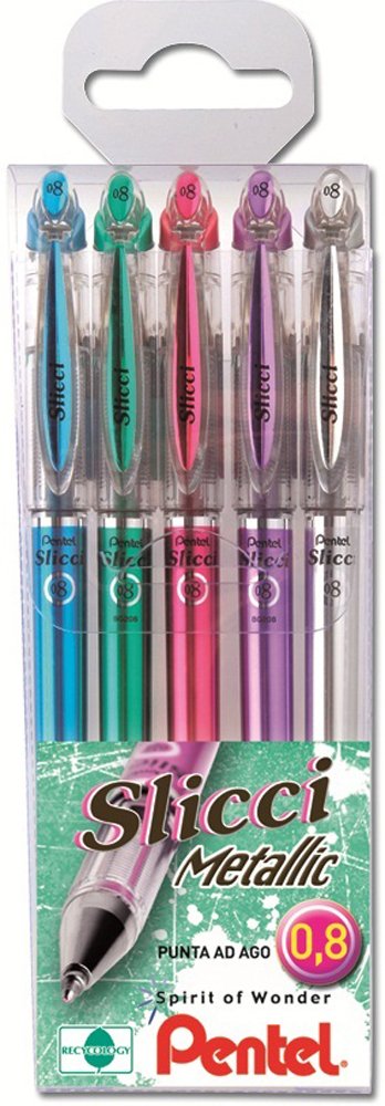 pentel-slicci-bg204-roller-gel-0-4-mm-rosso-confezione-12-pezzi image 2