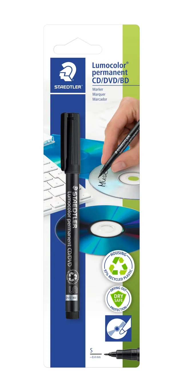staedtler-lumocolor-310-pennarello-permanente-cd-dvd-nero-0-4-mm image 1