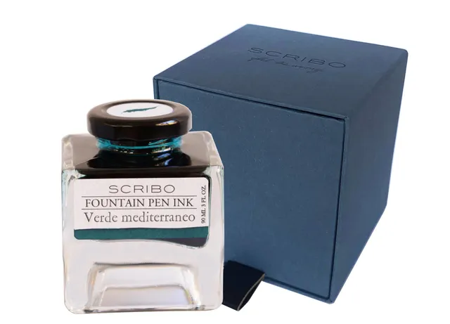 scribo-inchiostro-stilografica-verde-mediterraneo-90-ml image 1