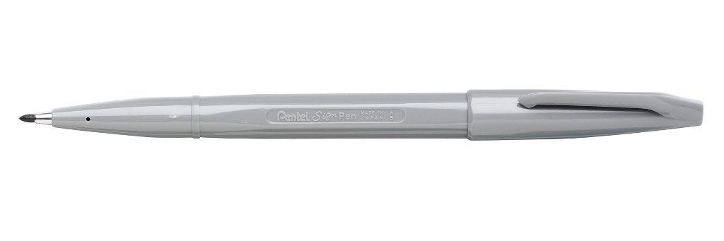 pentel-s520-sign-pen-pennarello-punta-fibra-blu-confezione-12-pezzi image 6