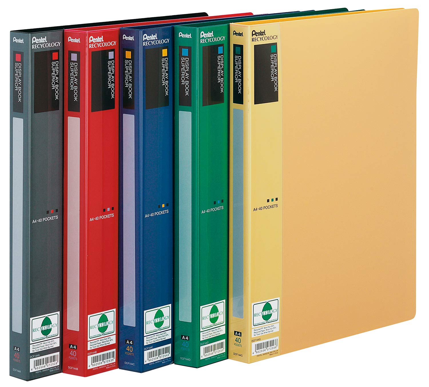 pentel-recycology-dcf144-display-book-superior-portalistino-a4-verde image 1
