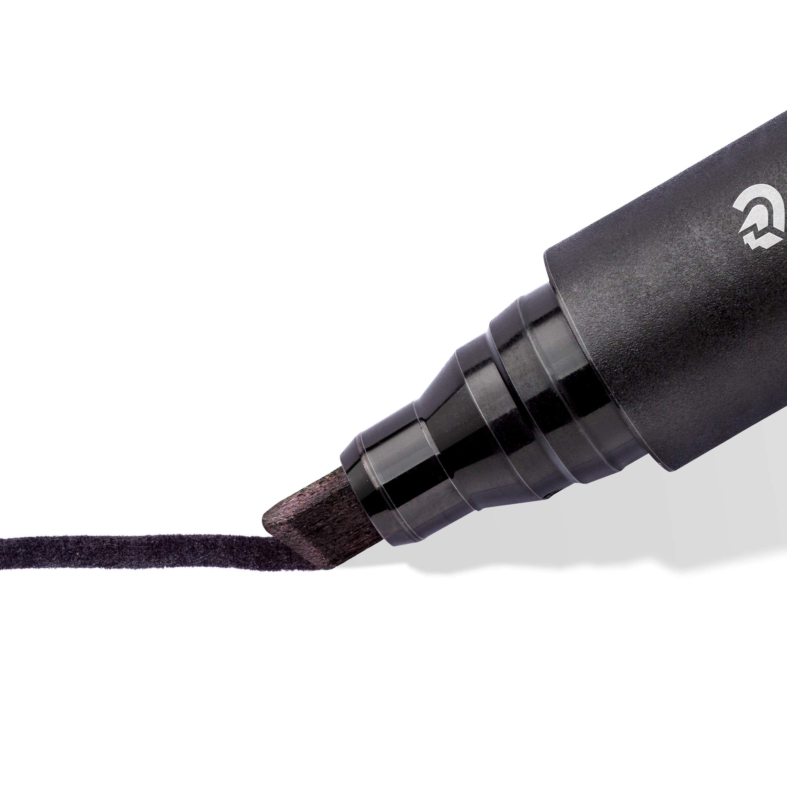 staedtler-lumocolor-352-pennarello-indelebile-nero-punta-a-scalpello-2-5-mm image 3