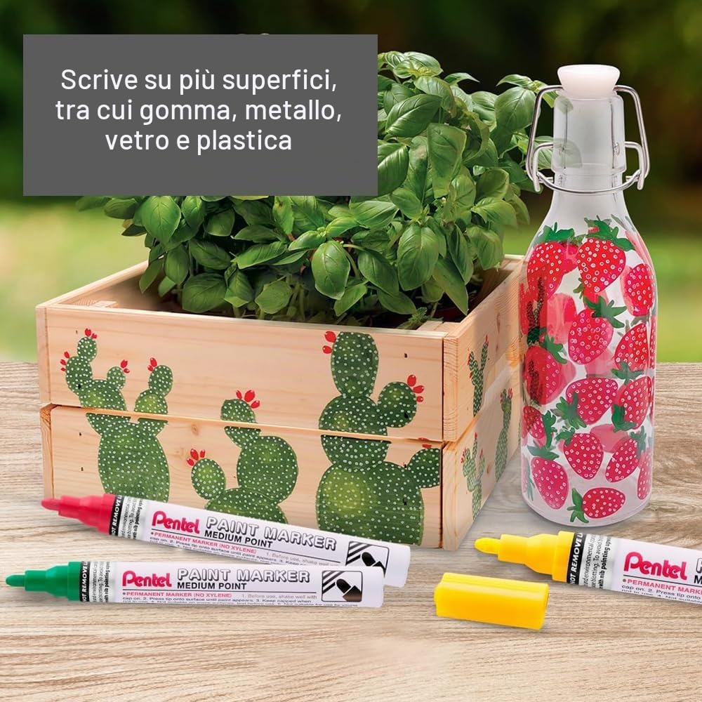 pentel-mmp10-paint-marker-punta-media-4-5-mm-bianco-12-pz image 6