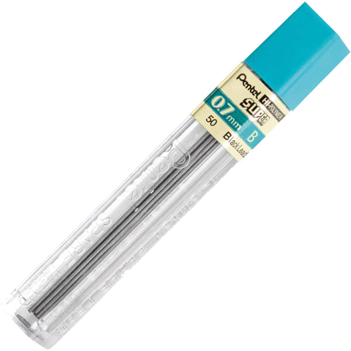 pentel-super-hi-polymer-mine-0-7-mm-b-astuccio-12-mine image 1
