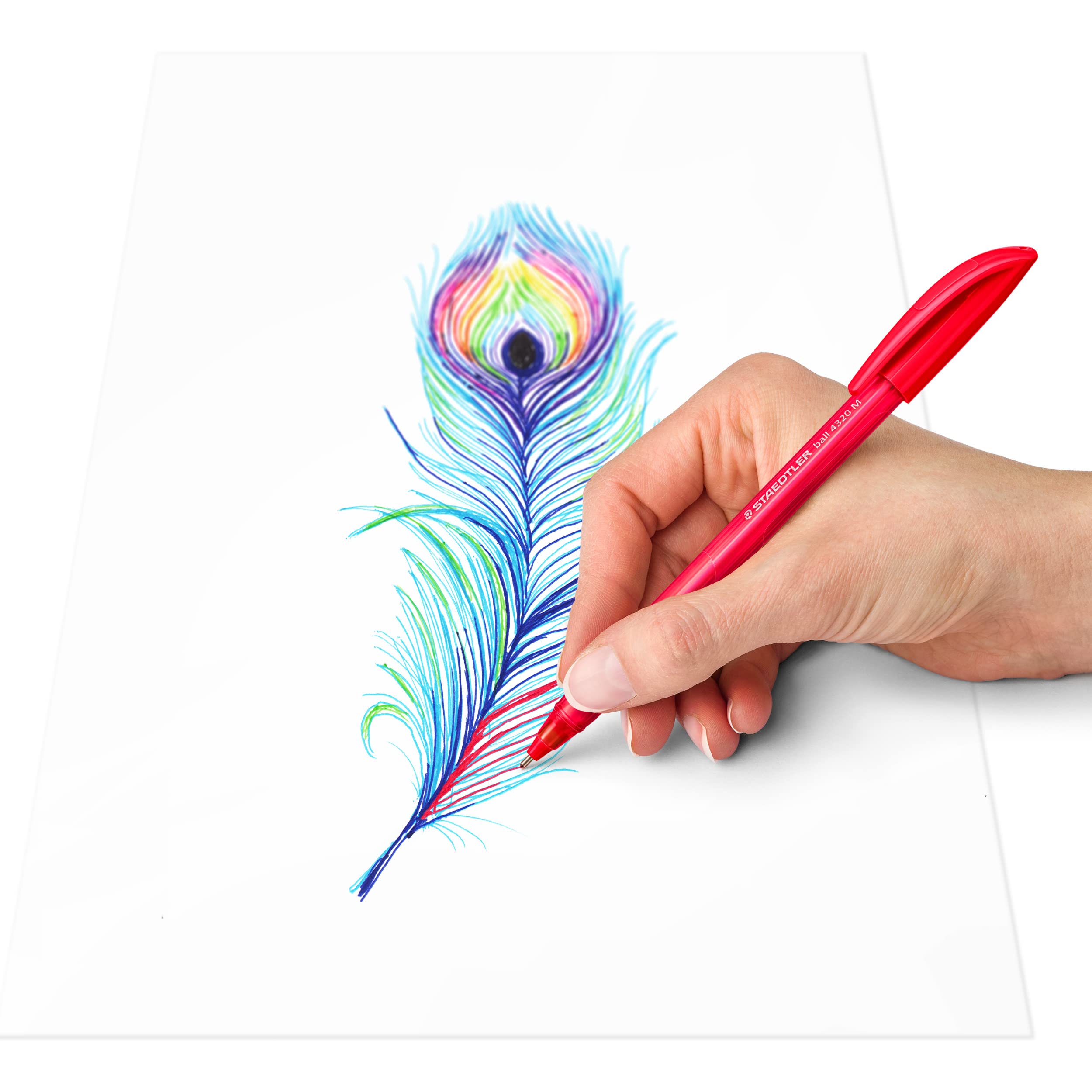 staedtler-noris-stick-rainbow-4320-m-3-penna-a-sfera-blu-confezione-da-10 image 4