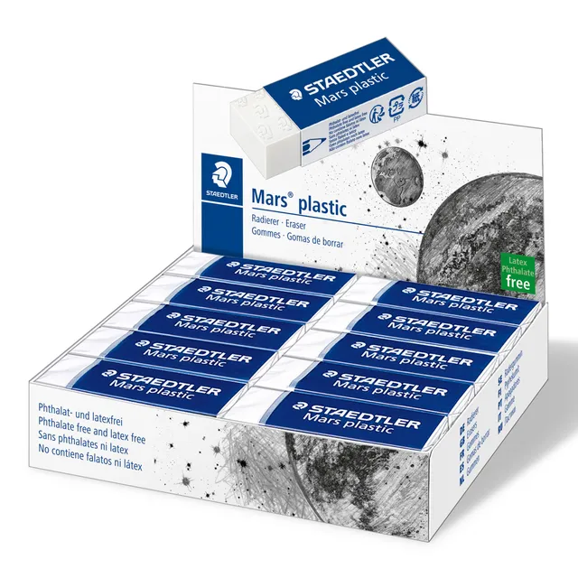 staedtler-gomma-rasoplast-rettangolare-bianca-confezione-20-pezzi image 1