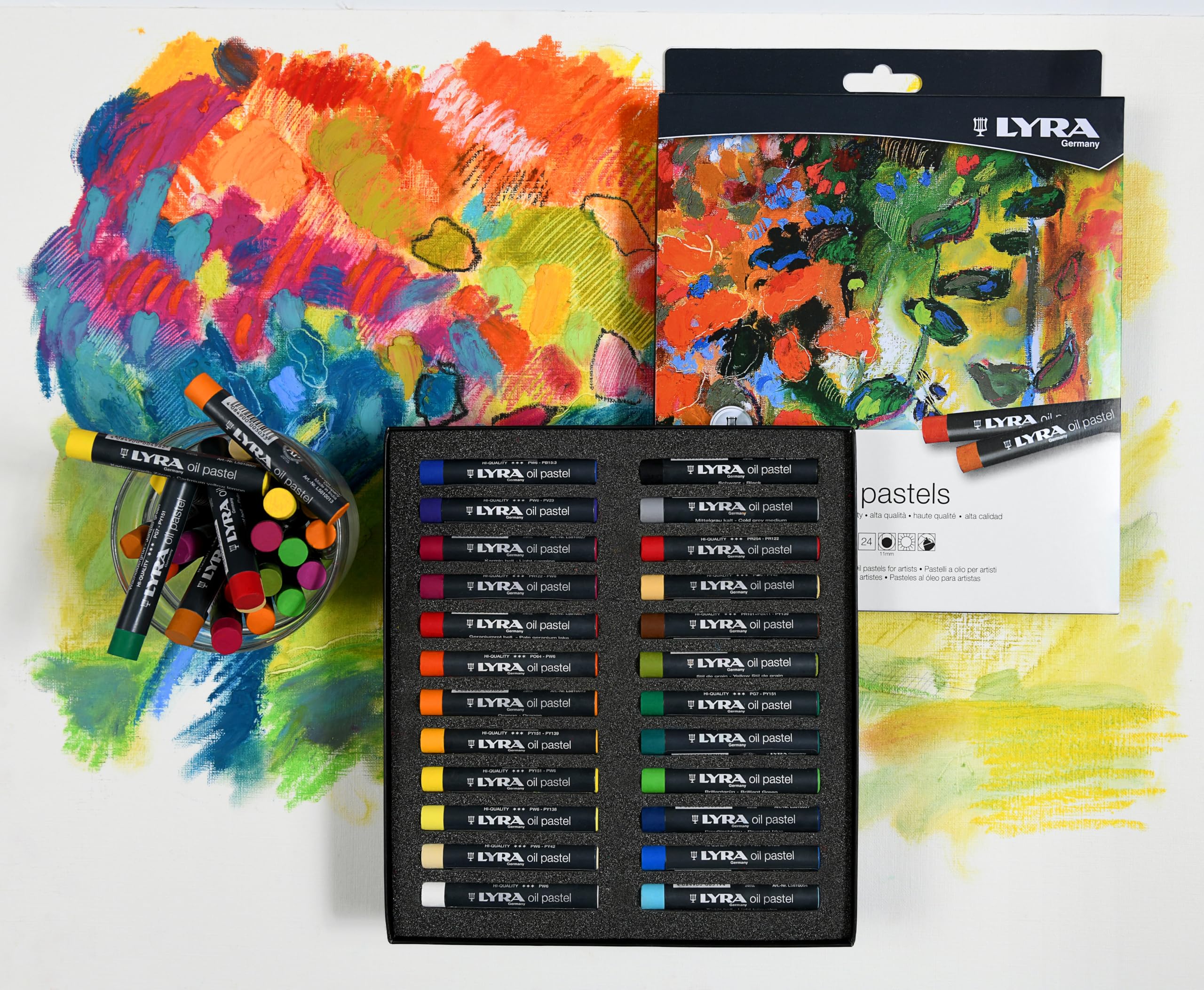 lyra-pastelli-a-olio-rotondi-11-mm-24-colori-assortiti-per-artisti image 5