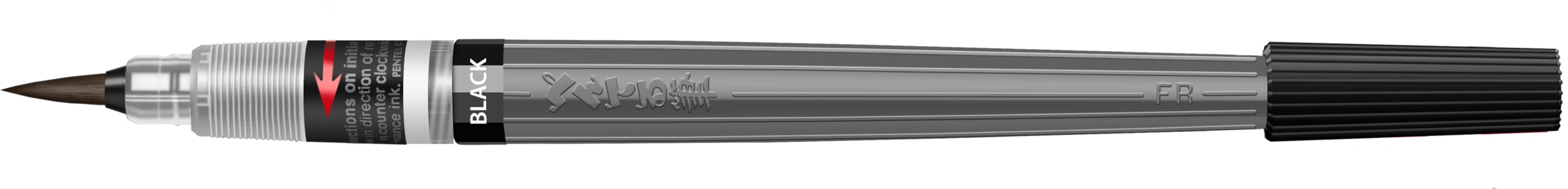 pentel-colour-brush-gfp-pennello-a-inchiostro-pigmentato-nero-ricaricabile image 2