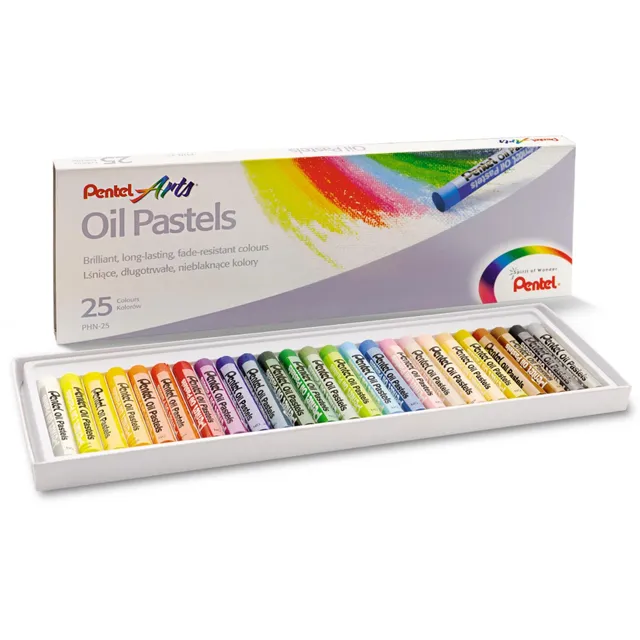 pentel-phn-pastelli-a-olio-sunburst-confezione-25-colori image 1