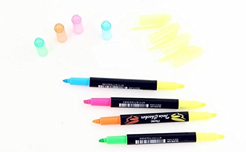 pentel-slw8-twin-checker-evidenziatore-doppia-punta-astuccio-4-pezzi image 4