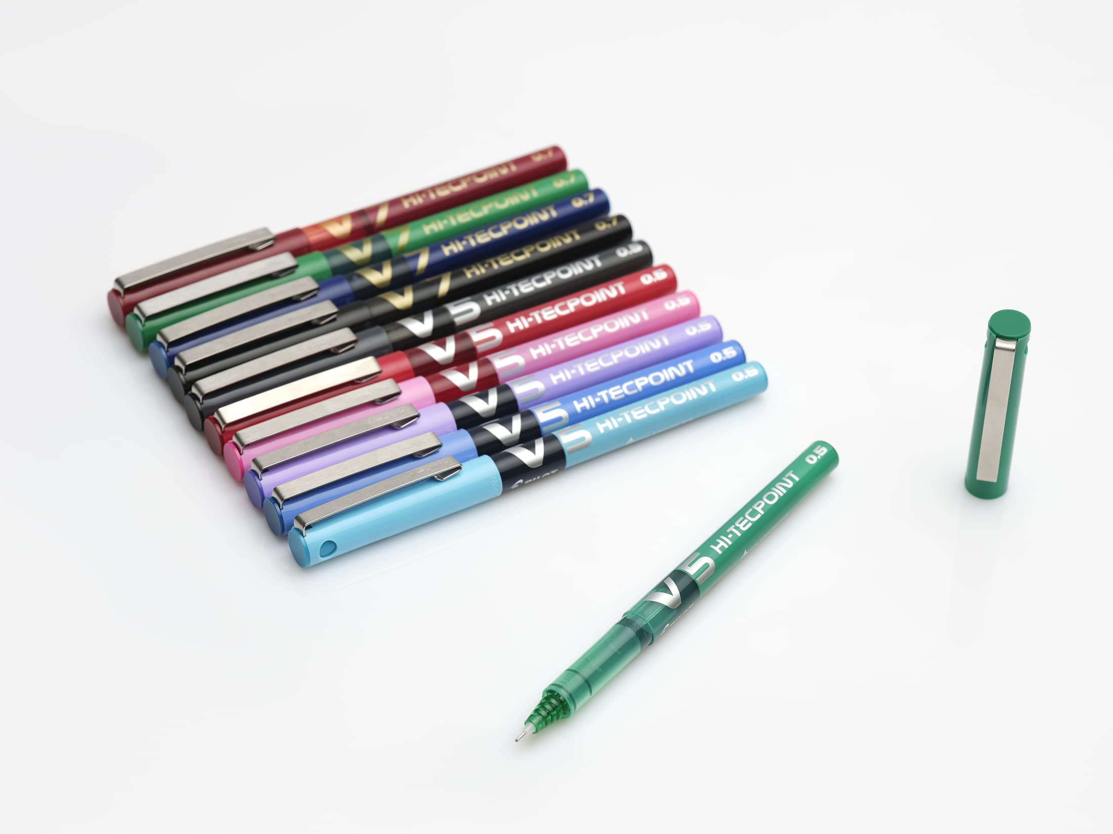 pilot-v5-set-20-penne-roller-0-5-mm-blu-inchiostro-liquido image 4