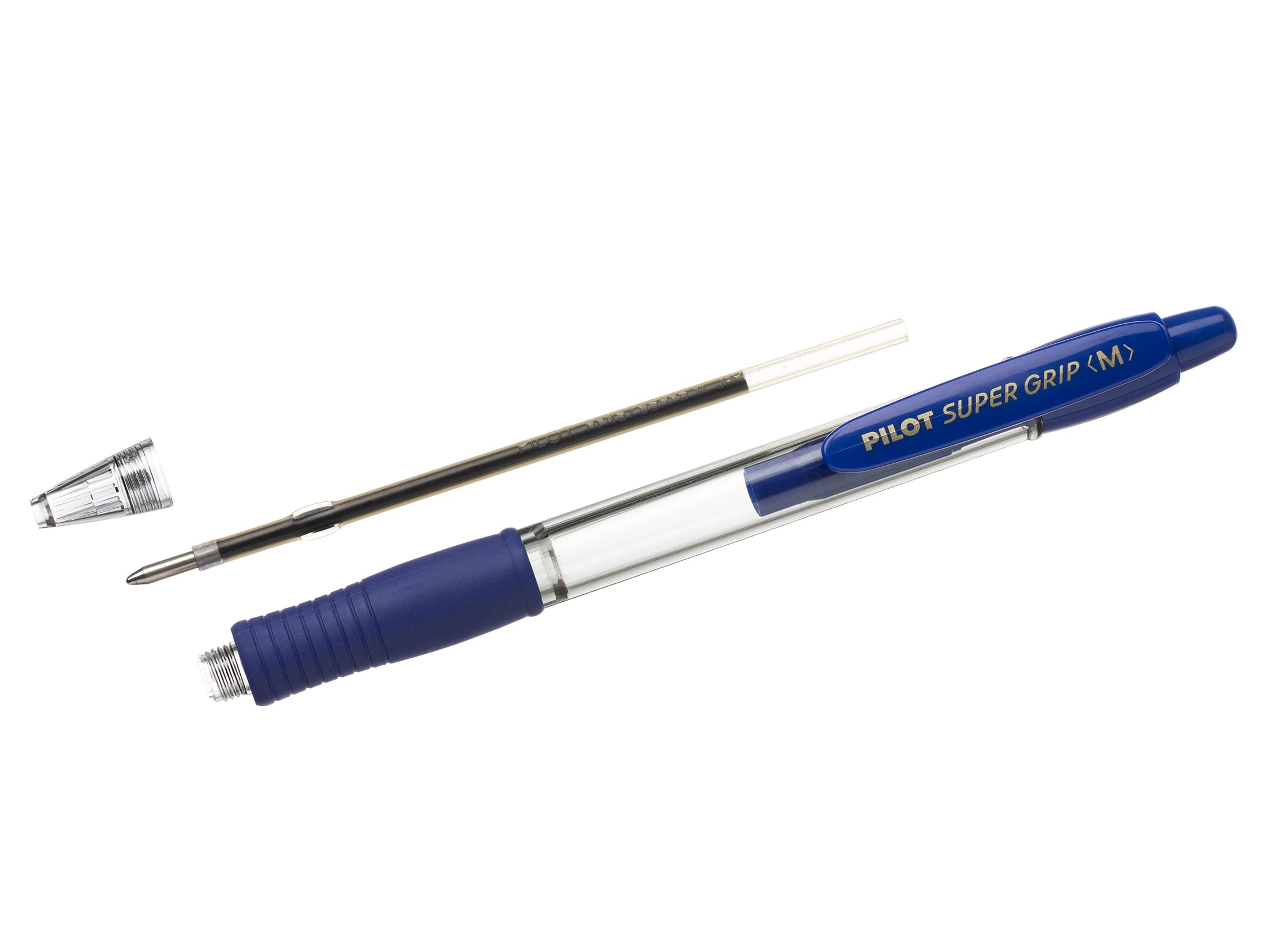 pilot-super-grip-penna-a-sfera-a-scatto-ricaricabile-nera-punta-media-set-6-pezz image 5