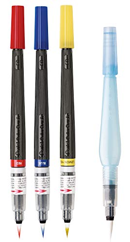 pentel-colour-brush-gfl-set-3-pennelli-aquash-water-brush-in-omaggio image 7