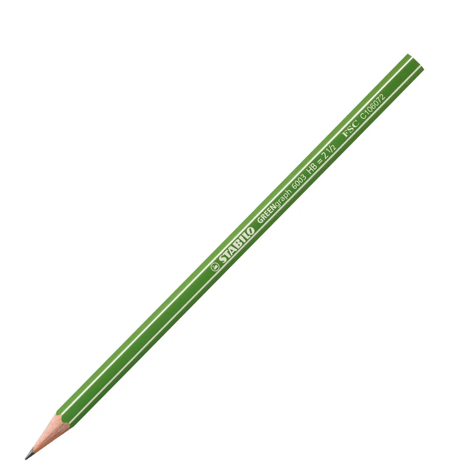 stabilo-greengraph-matita-ecologica-esagonale-hb-senza-gomma image 1