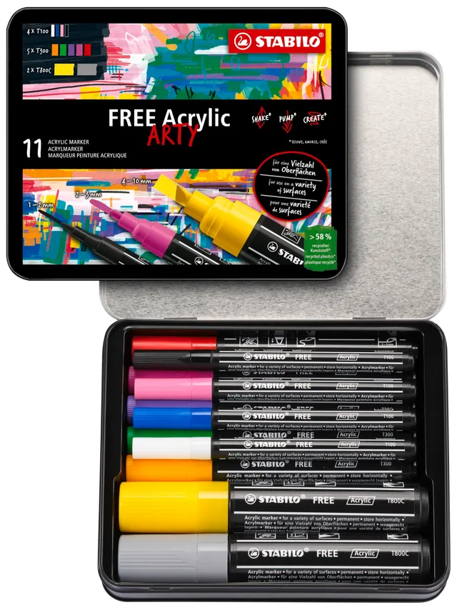 stabilo-free-acrylic-marker-acrilico-a-inchiostro-pigmentato image 1