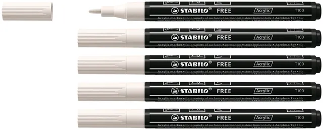 stabilo-free-acrylic-t100-marker-acrilico-punta-tonda image 1
