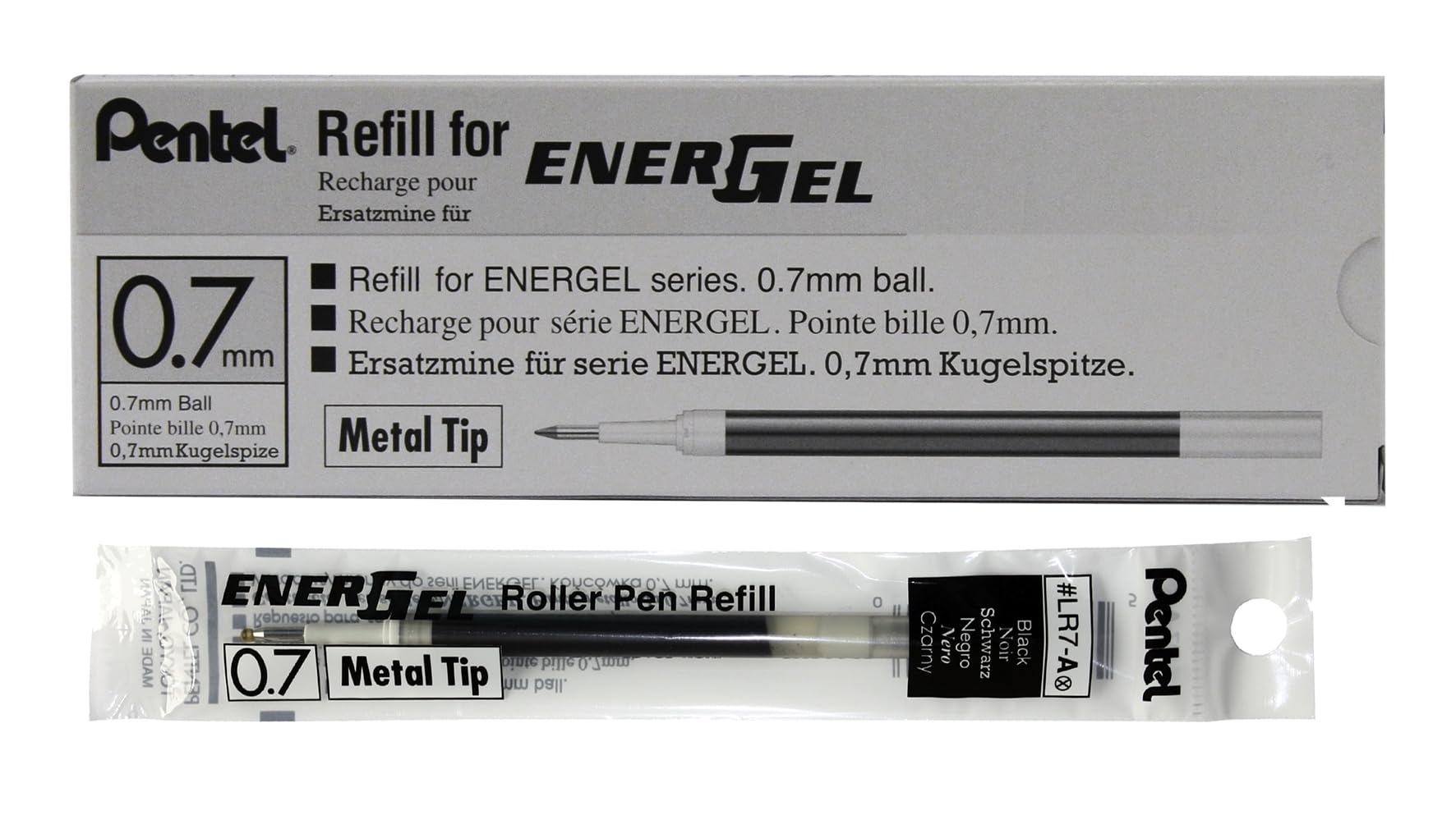 pentel-energel-lr7-refill-0-7-mm-verde-chiaro-12-pezzi image 6