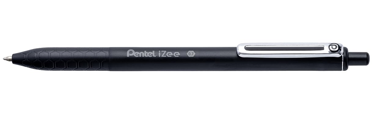 pentel-izee-bx467-penna-a-sfera-a-scatto-0-7-mm-nero-confezione-3-pezzi image 2
