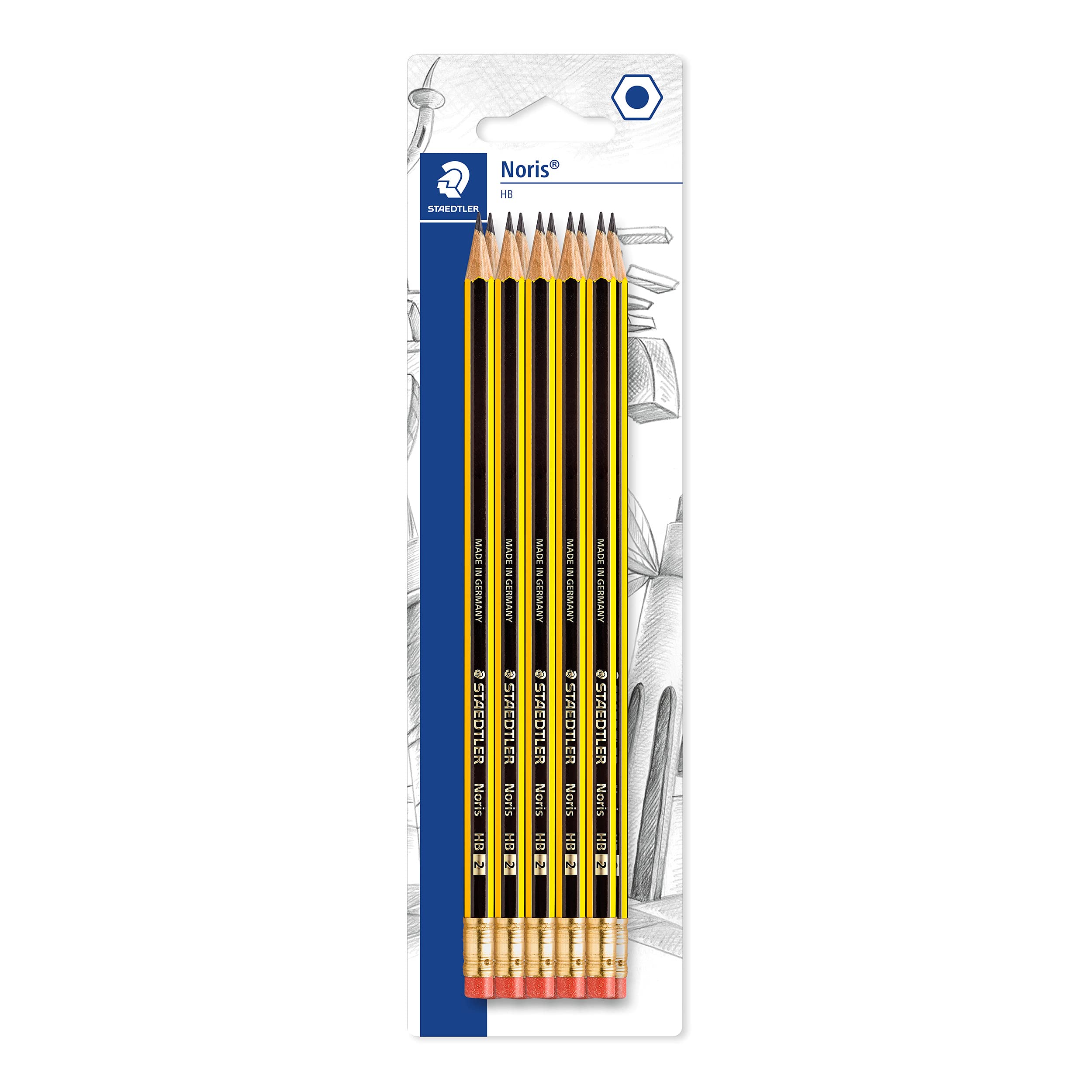 staedtler-noris-122-matite-hb-con-gommino-10-pezzi image 1