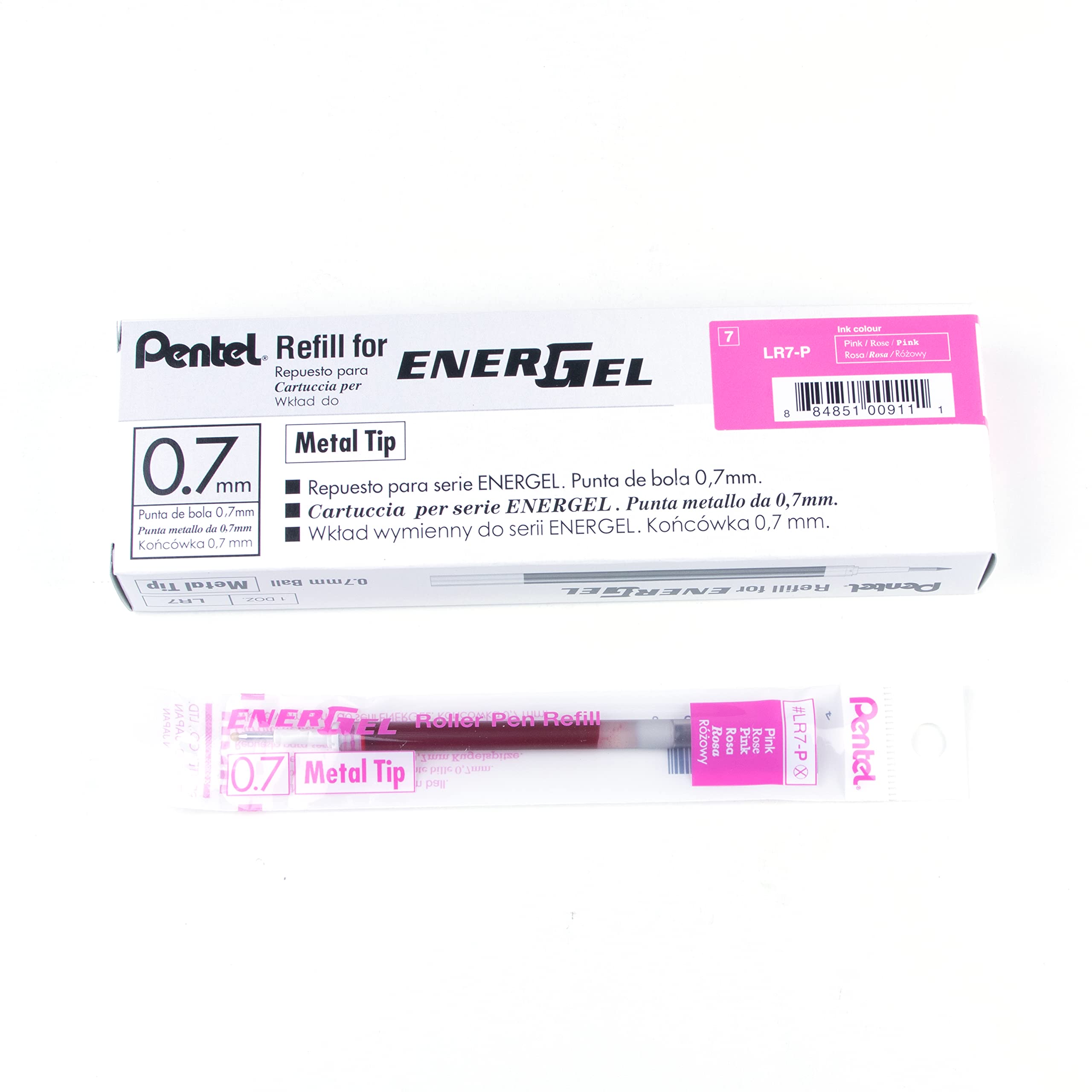 pentel-energel-lr7-refill-0-7-mm-verde-chiaro-12-pezzi image 3