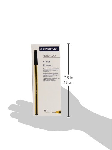 staedtler-noris-stick-434-09-penna-a-sfera-1-mm-confezione-da-20-nero image 4