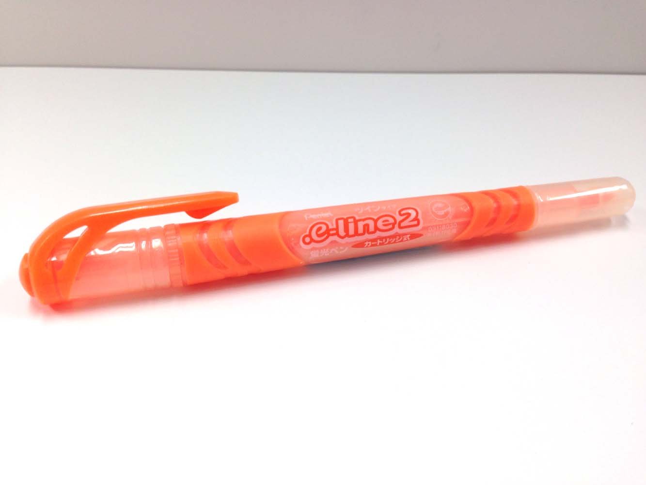 pentel-slw10-e-line2-evidenziatore-doppia-punta-arancio-confezione-10-pezzi image 2