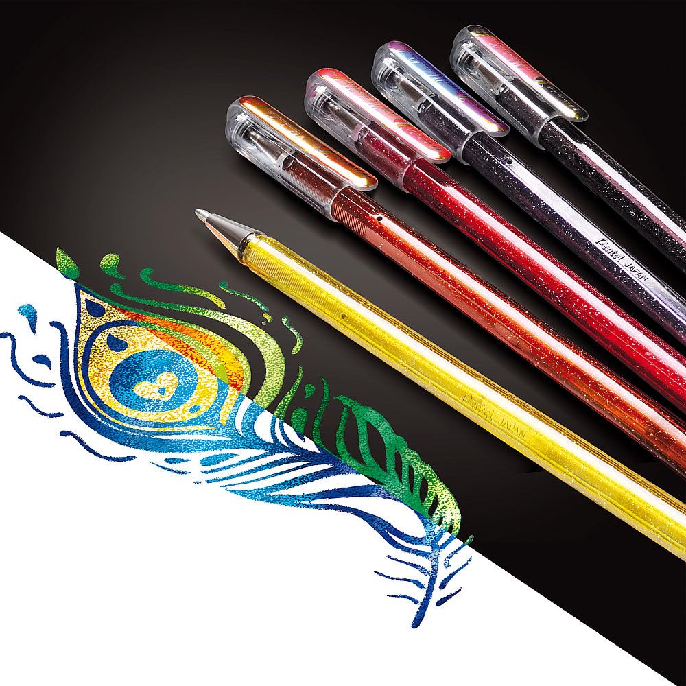 pentel-hybrid-dual-metallic-k110-kit-creativo-5-gel-16-sagome image 3