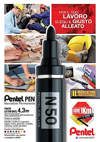 pentel-n50-marcatore-permanente-punta-conica-blu-3-pezzi image 8