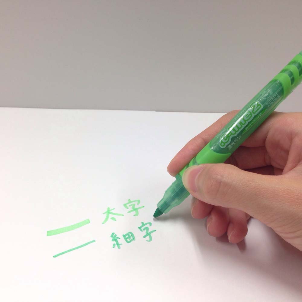pentel-e-line2-slw10-evidenziatore-doppia-punta-verde-chiaro-confezione-10-pezzi image 4