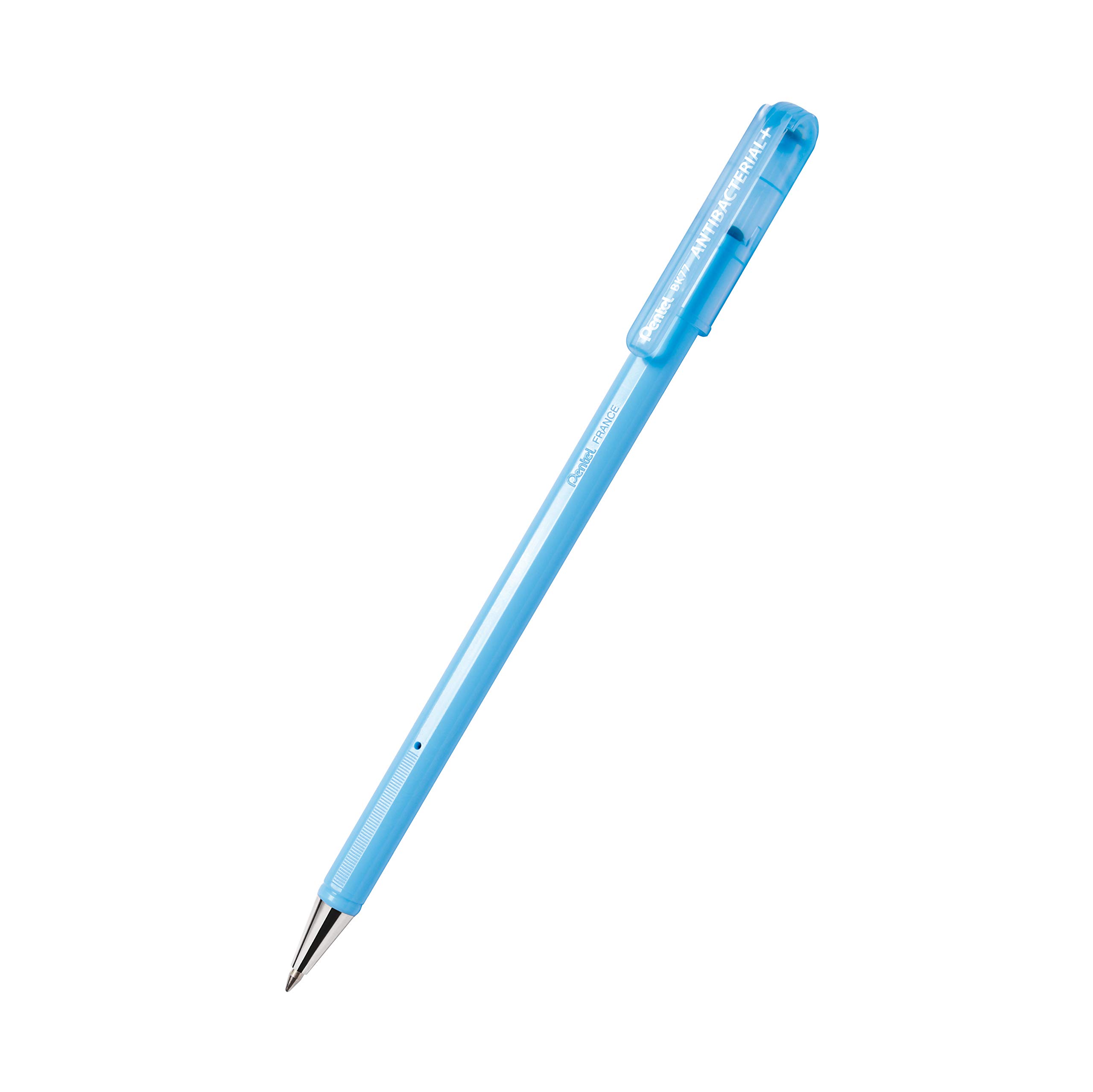 pentel-bk77ab-superb-antibacterial-penna-a-sfera-0-7-mm-blu-confezione-12-pz image 2