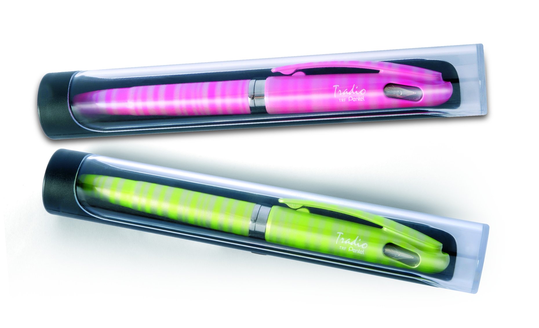pentel-tradio-trf-stilografica-punta-media-verde-chiaro-ricaricabile image 2