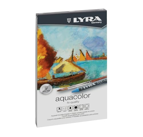 lyra-aquacolor-l5611120-pastelli-a-cera-acquerellabili-scatola-metallo-12-pezzi image 6