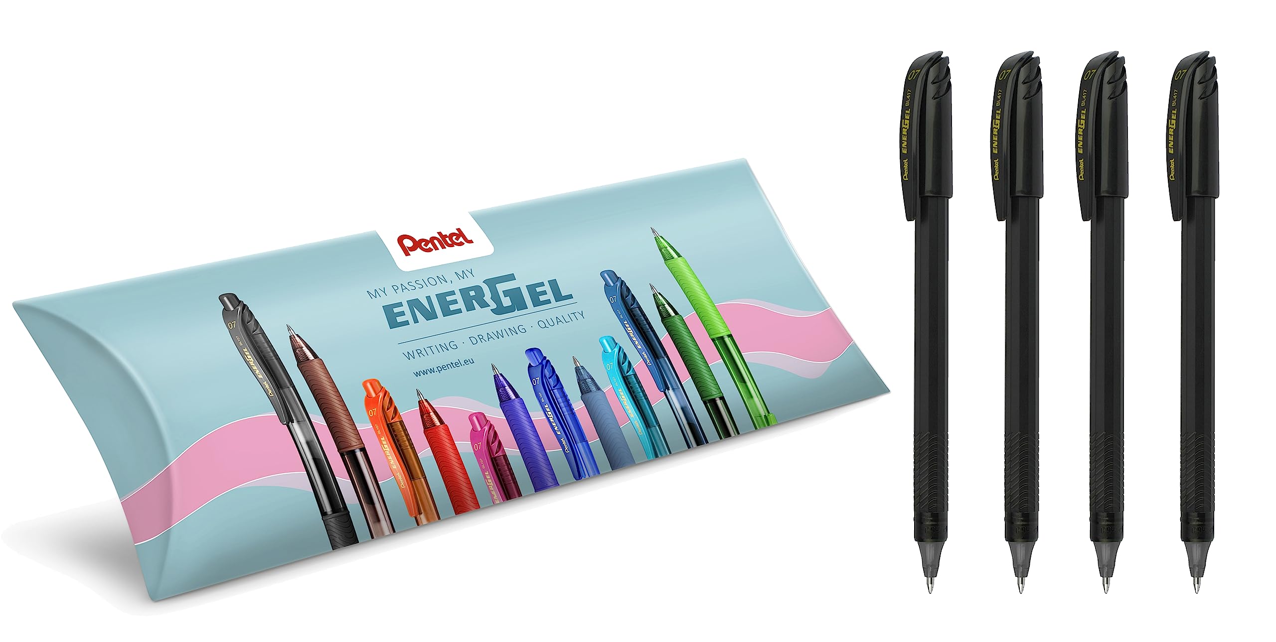 pentel-energel-eco-bl417r-roller-gel-0-7-mm-blu-confezione-4-pezzi image 7