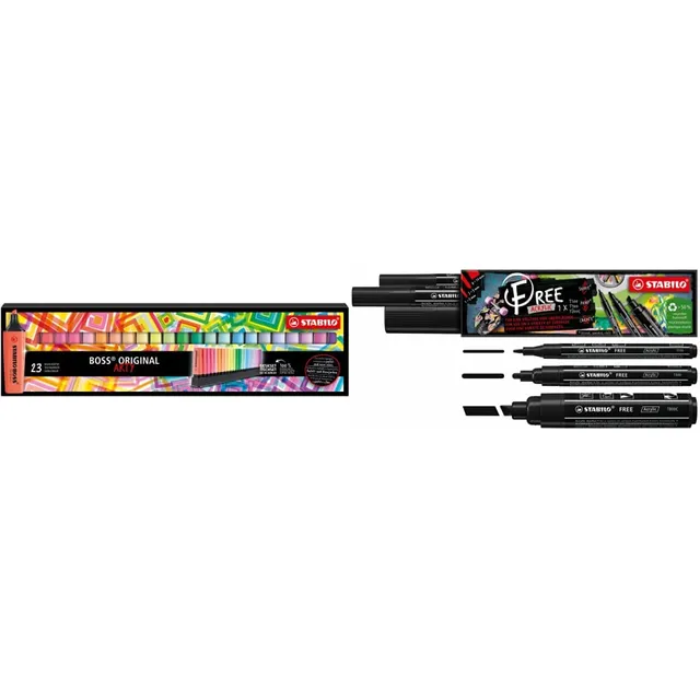 stabilo-boss-original-desk-set-arty-edition-23-evidenziatori-neon-pastel image 1