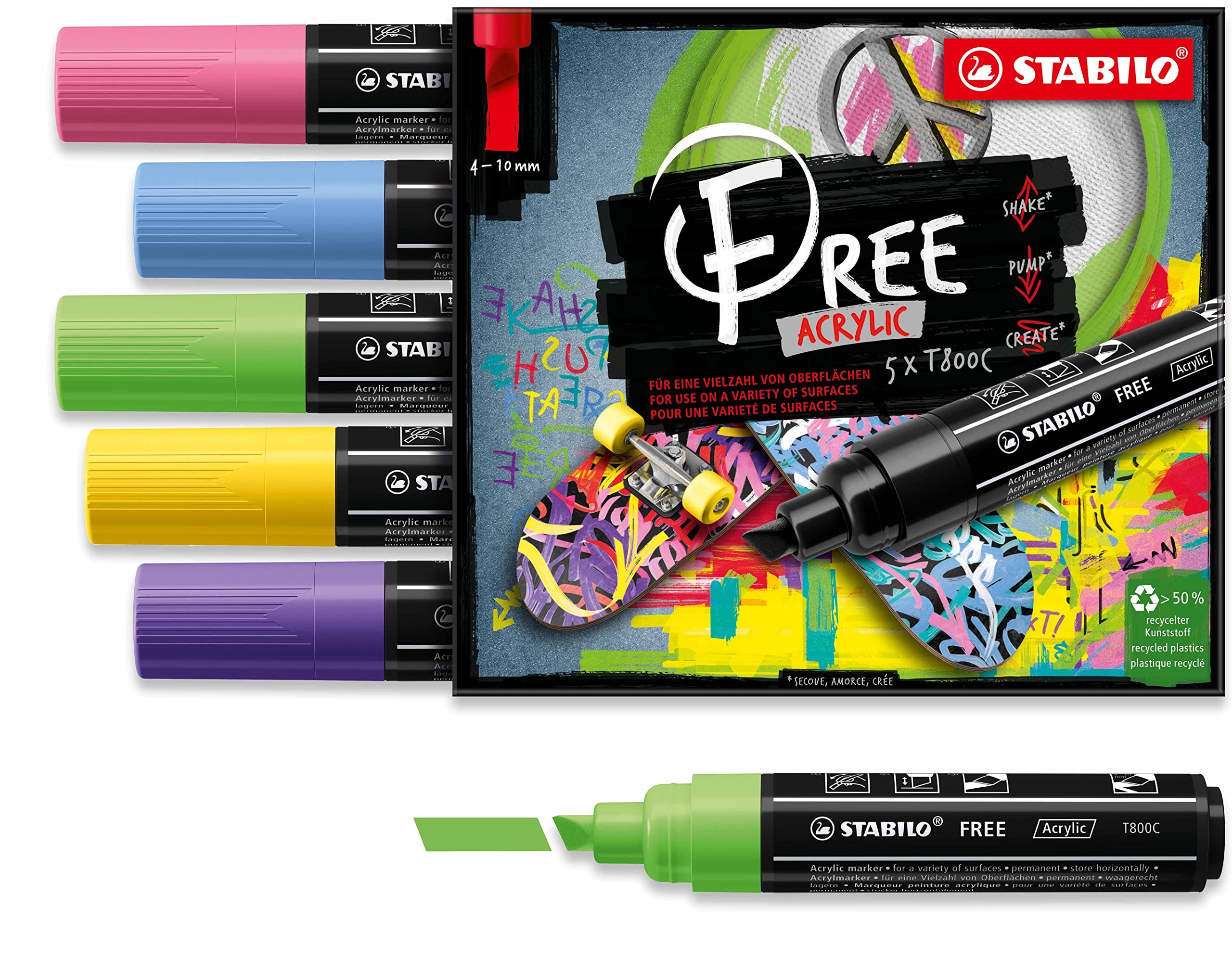 stabilo-point-88-fineliner-rollerset-25-colori-arty-edition-free-acrylic-t800c-s image 3