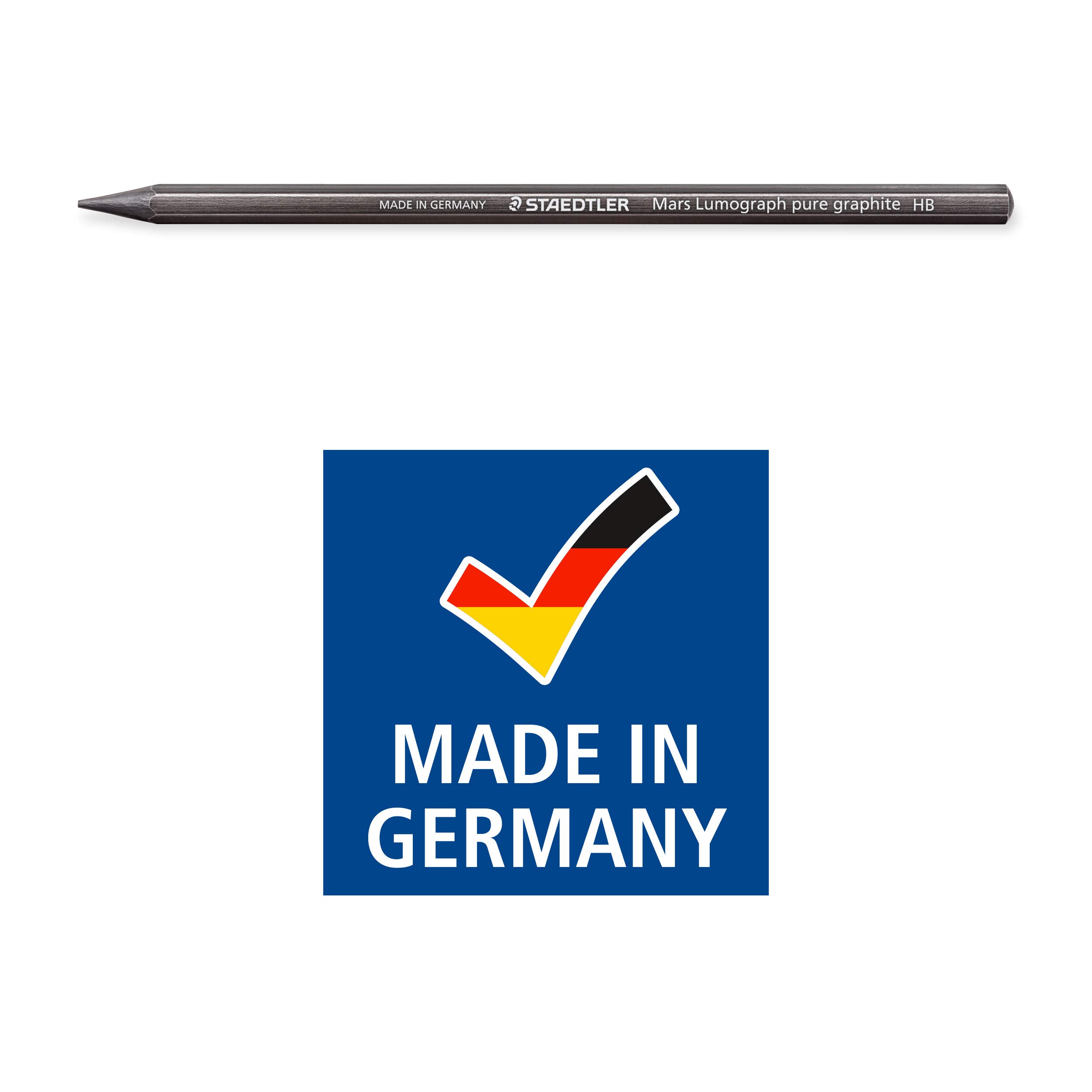 staedtler-100-g-m6-astuccio-metallo-6-matite-grafite-senza-legno image 6