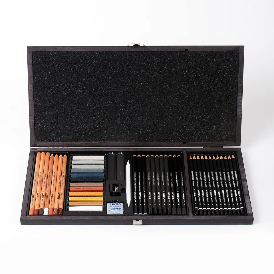 lyra-rembrandt-set-disegno-47-pezzi-in-scatola-di-legno image 1