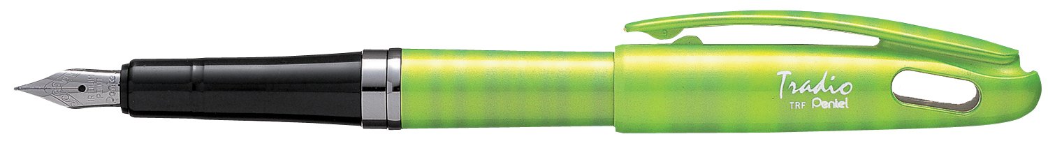 pentel-tradio-trf-stilografica-punta-media-verde-chiaro-ricaricabile image 1