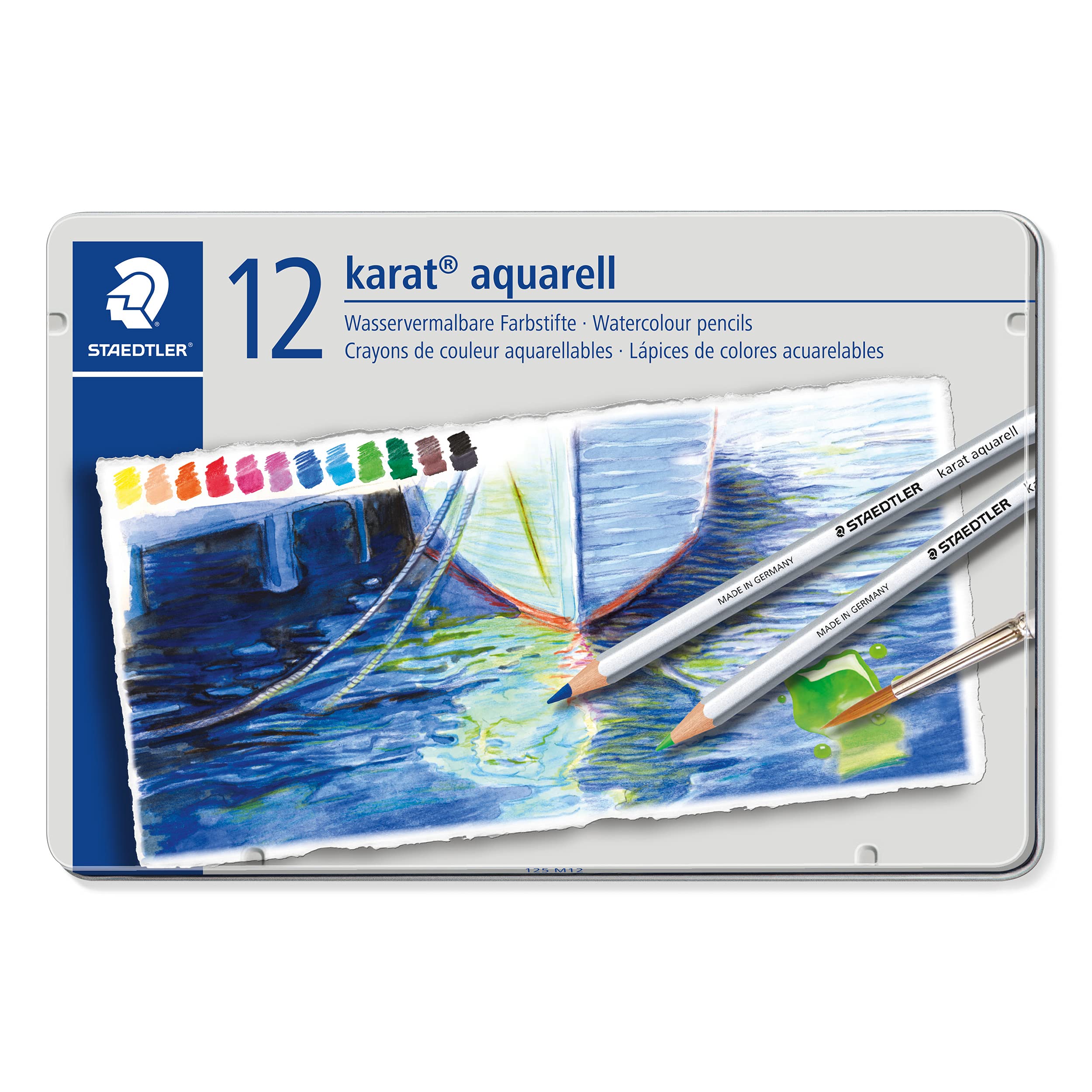 staedtler-karat-set-36-matite-colorate-acquerellabili-in-astuccio-latta image 8