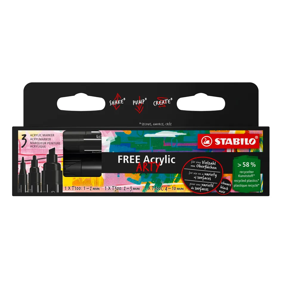stabilo-free-acrylic-marker-acrilico-pigmentato-multi-superficie image 1