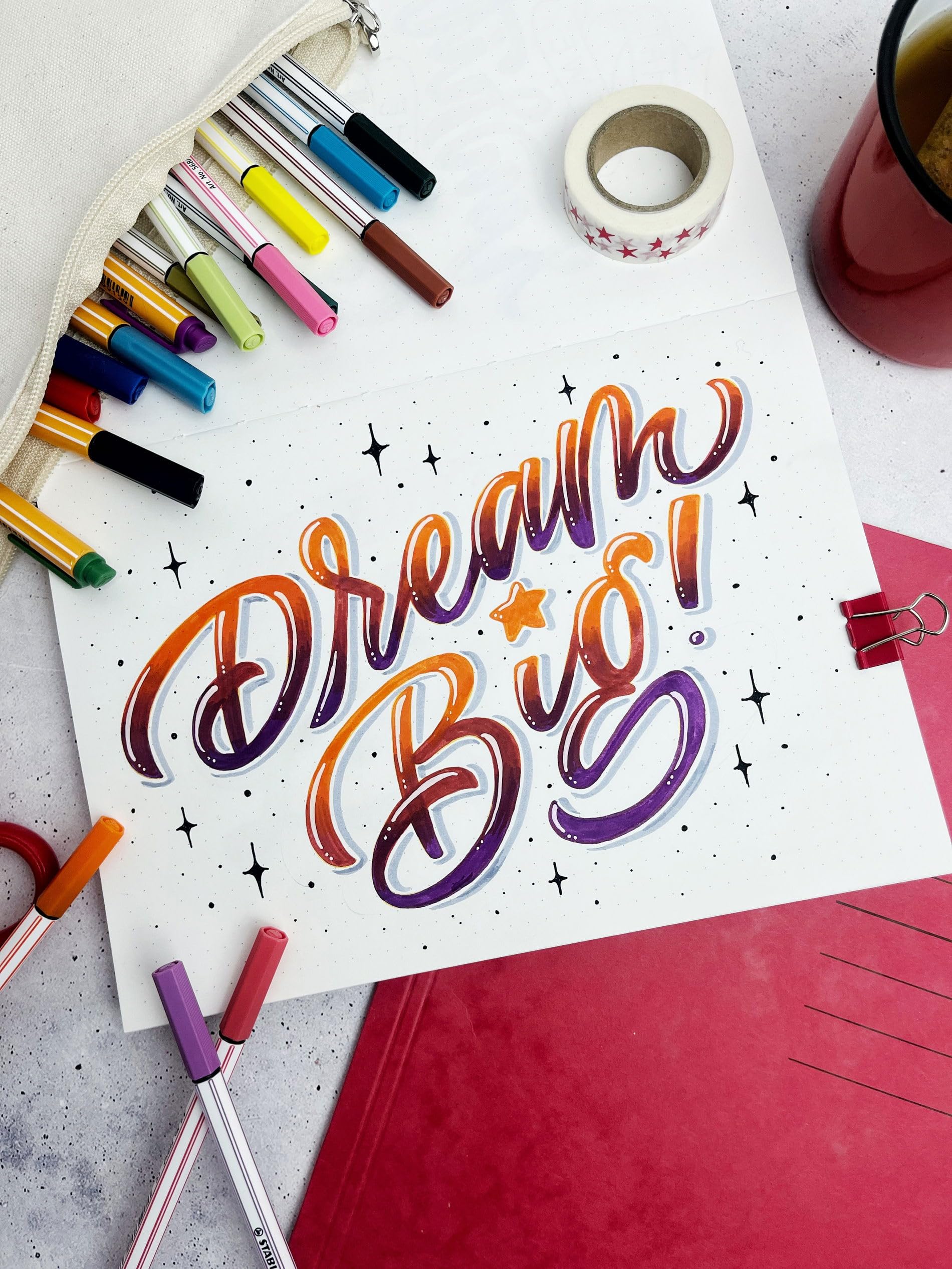 stabilo-pen-68-brush-pennarello-punta-a-pennello-per-hand-lettering image 8