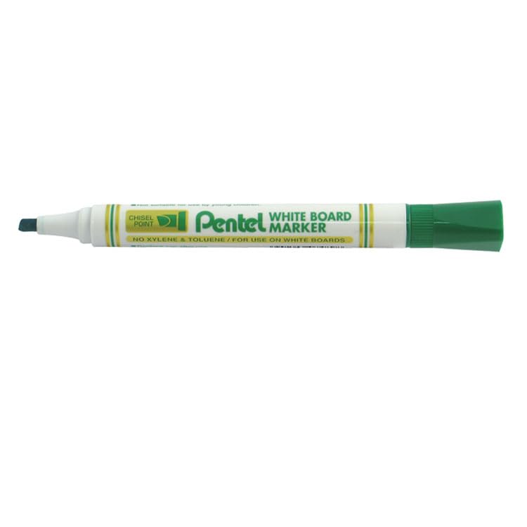 pentel-mw86-marcatore-per-lavagne-bianche-punta-scalpello-12-pezzi-verde image 7