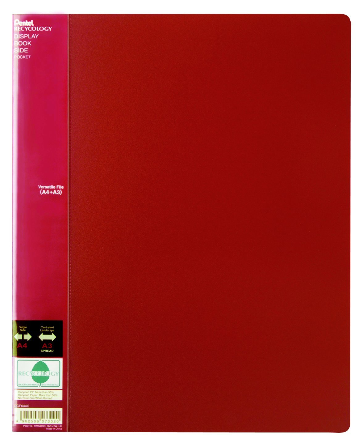 pentel-recycology-dcf644-portalistini-display-book-40-buste-giallo-a4-a3 image 4