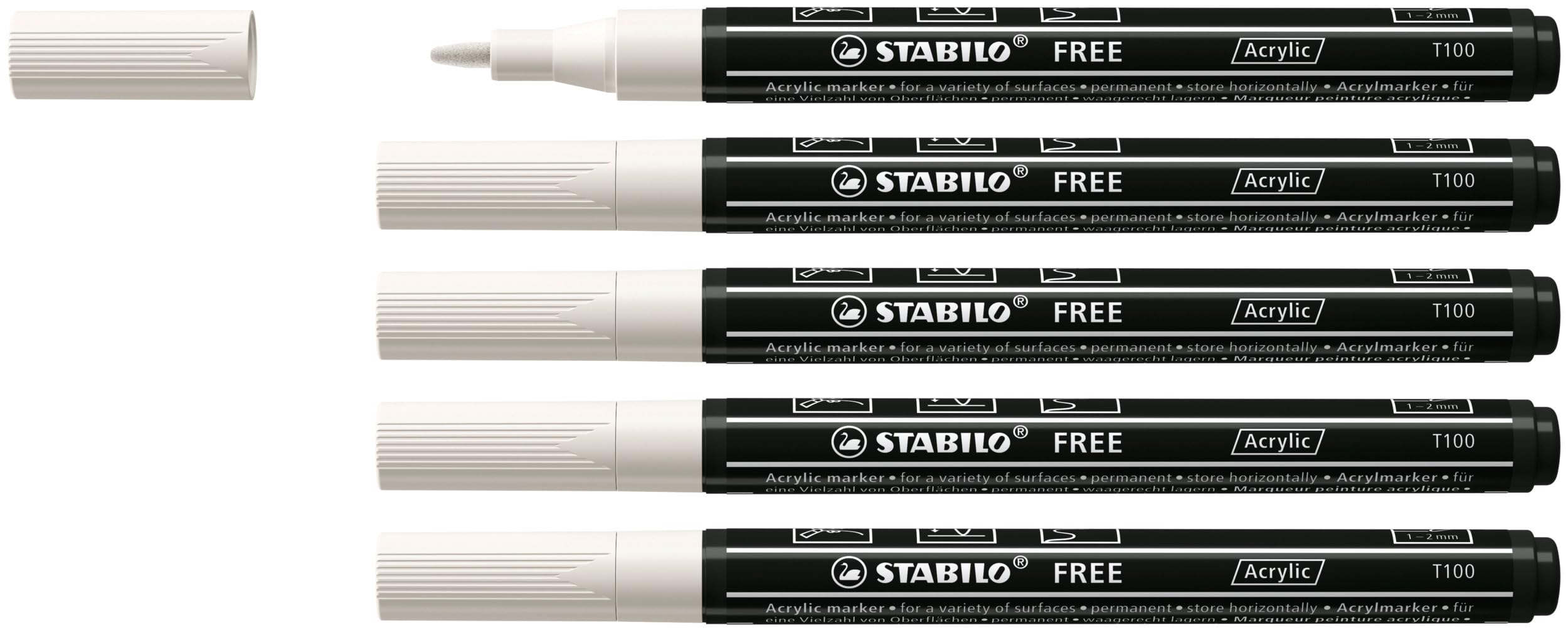 stabilo-free-acrylic-t100-marker-acrilico-punta-tonda image 1