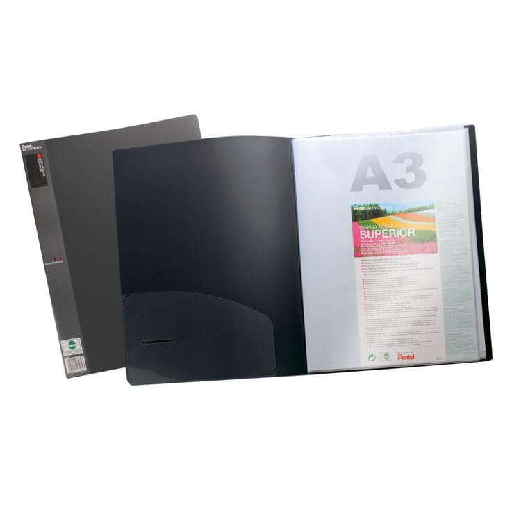 pentel-dcf132-display-book-superior-a3-nero-cartellina-20-buste image 3
