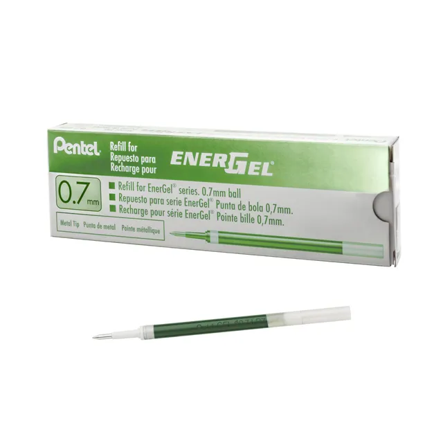 pentel-energel-lr7-refill-0-7-mm-verde-chiaro-12-pezzi image 1