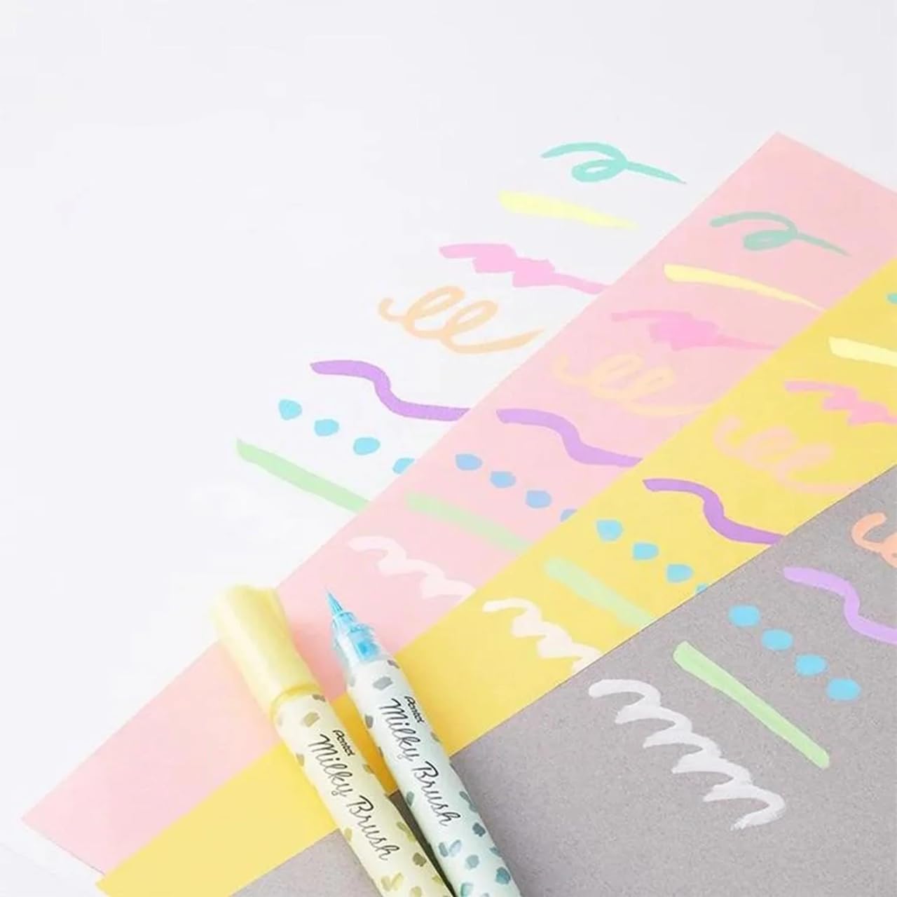 pentel-milky-brush-xgfh-p-pennello-lettering-giallo-pastello image 3