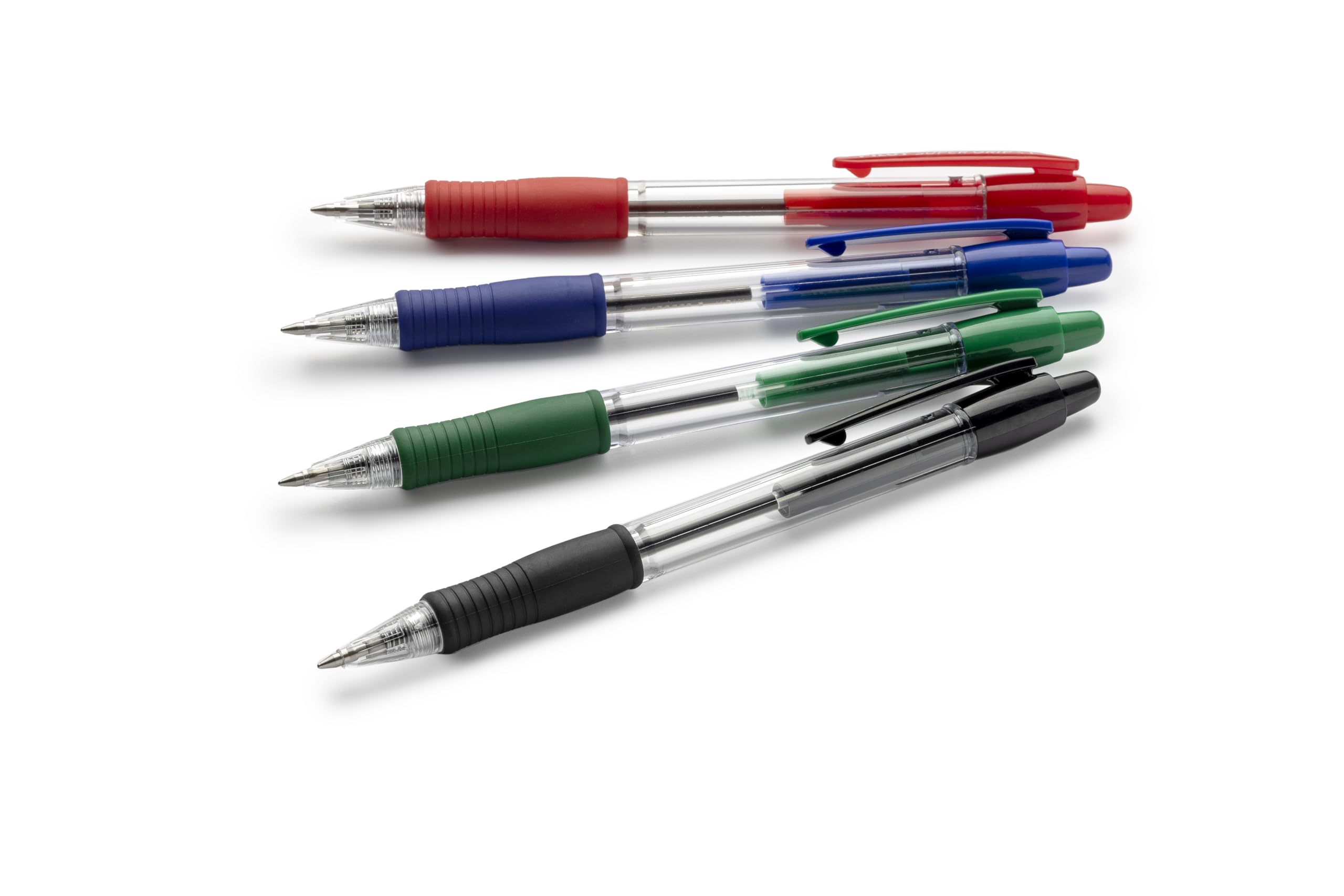 pilot-super-grip-penna-a-sfera-a-scatto-ricaricabile-nera-punta-media-set-6-pezz image 4