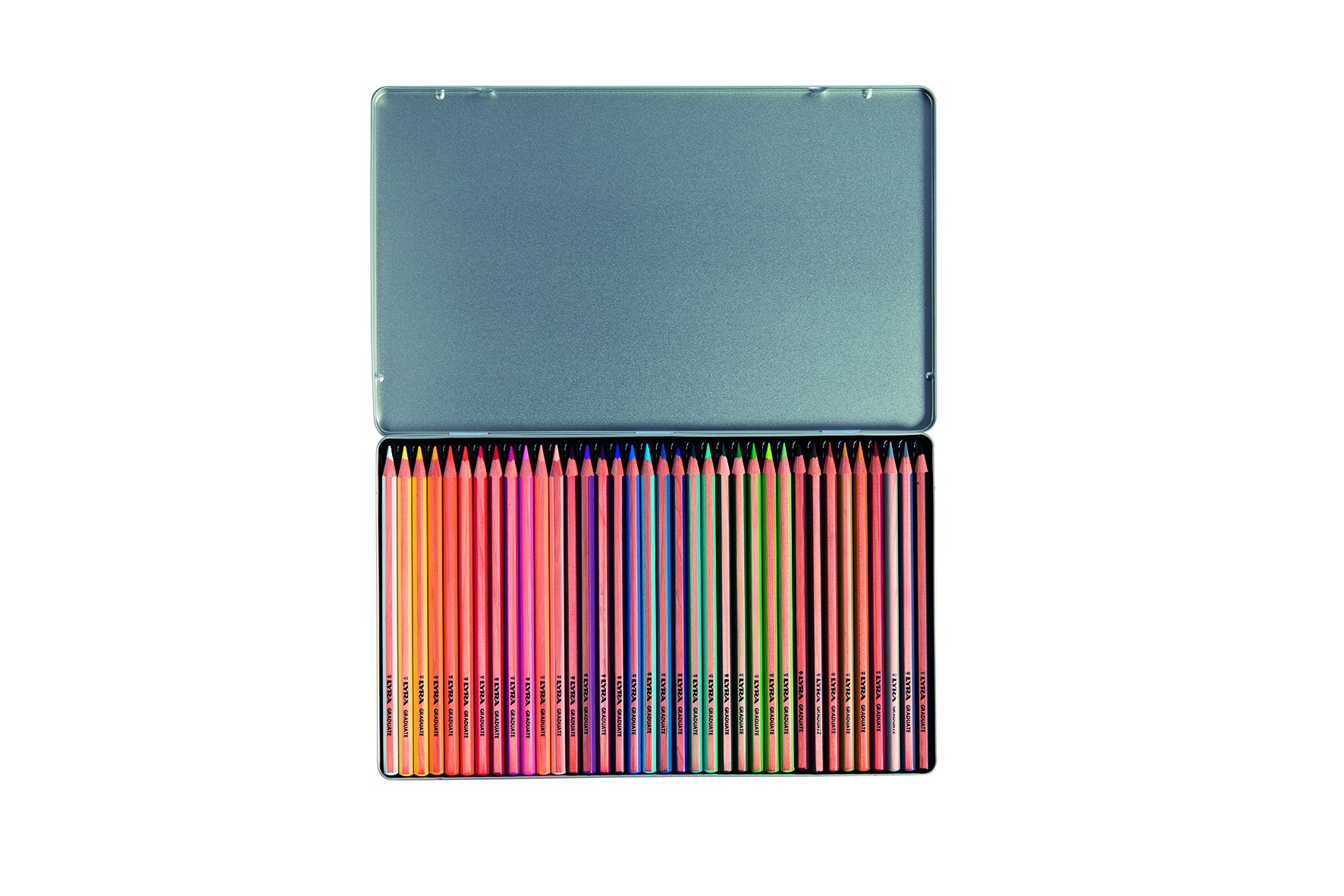 lyra-graduate-pastelli-colorati-36-pz-scatola-metallo-mina-3-8-mm image 2